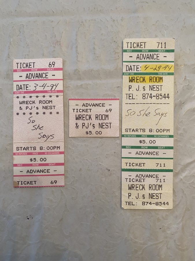 Ticket stubs