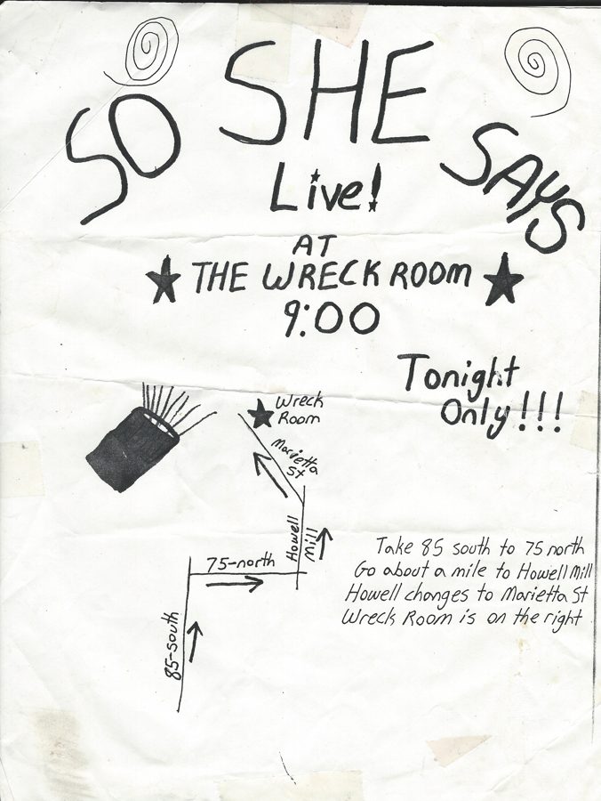 Wreck Room flyer, 9:00 show